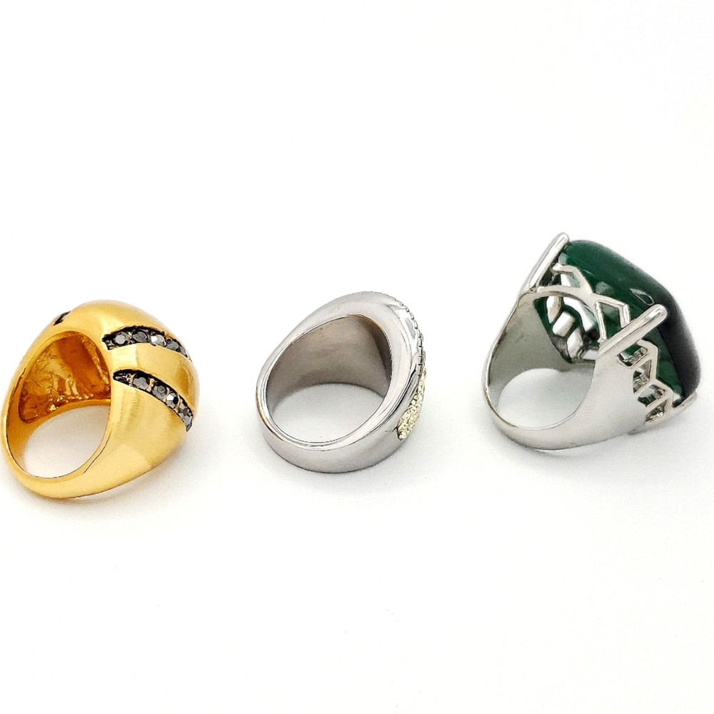 Stainless steel fashion rings size 7